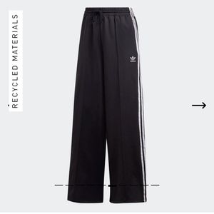 Wide leg adidas pants